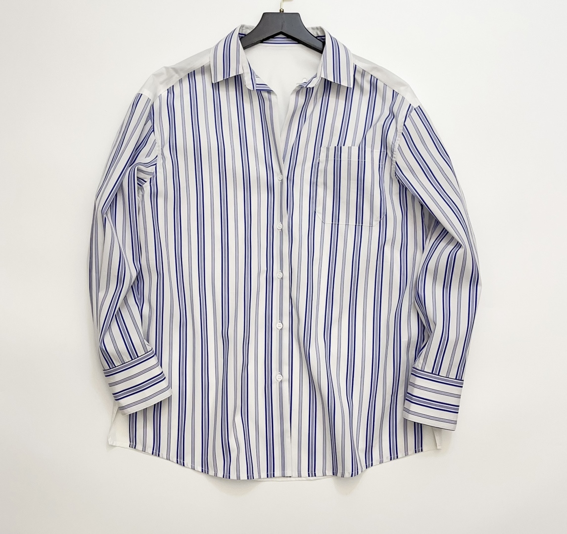 Weekend MaxMara SS26 New Cotton Loose Striped Shirt