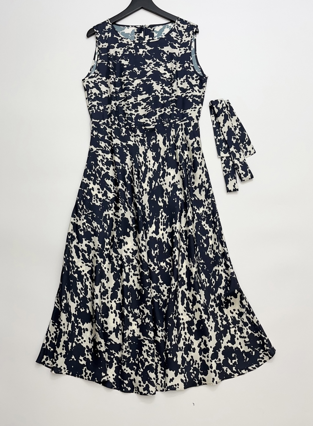 Max Mara Silk Print Sleeveless Dress