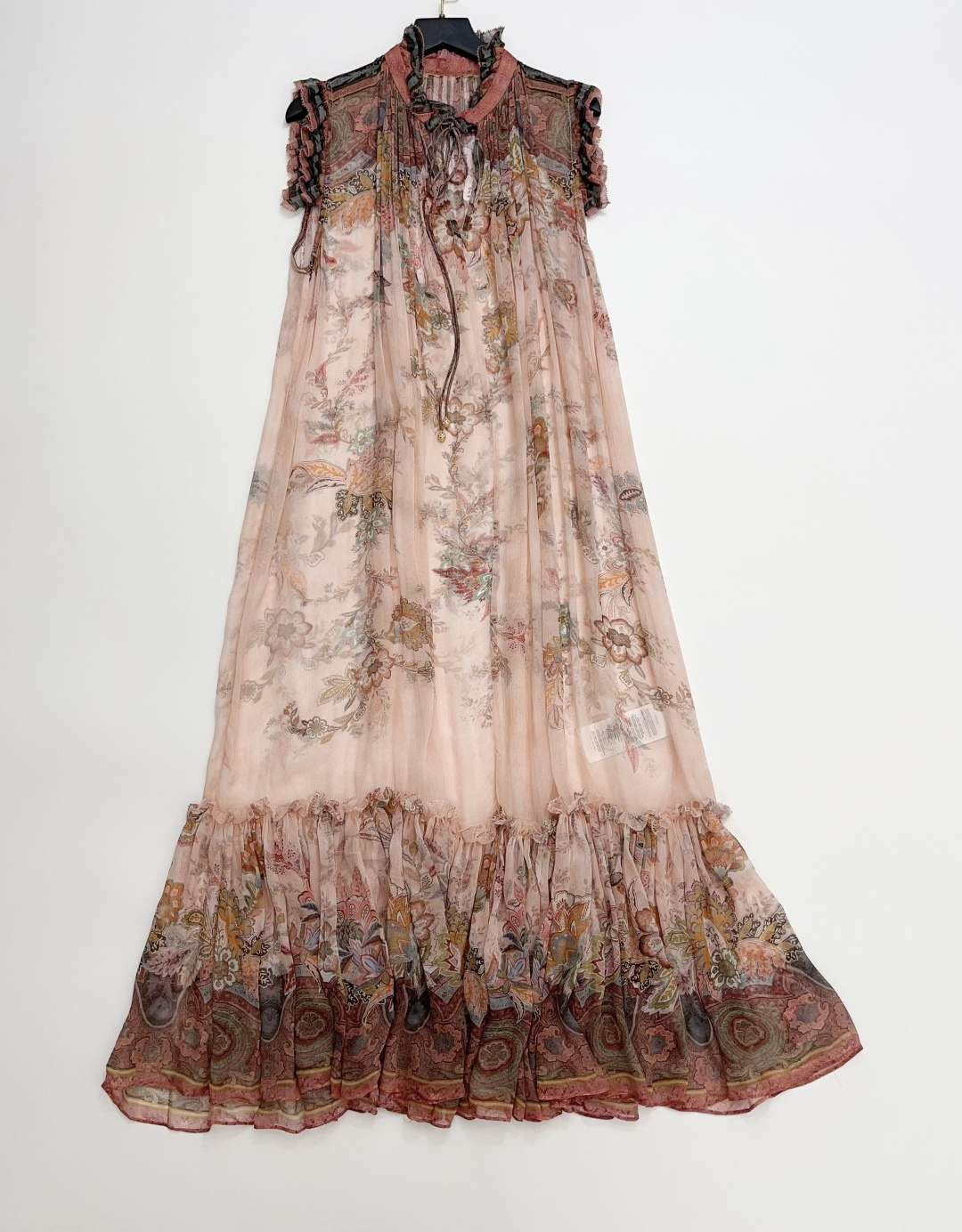 Zimmermann ALCHEMY Pink Printed Flowy Dress