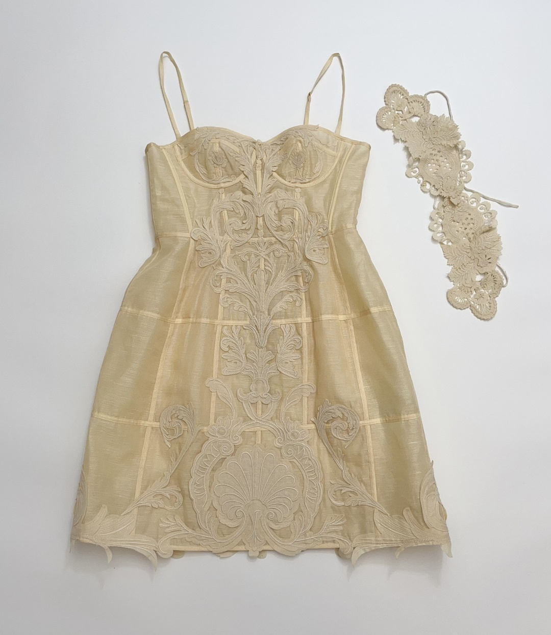 Zimmermann Rebellion Lace Embroidered Heavy Industry Vintage Gown Dress
