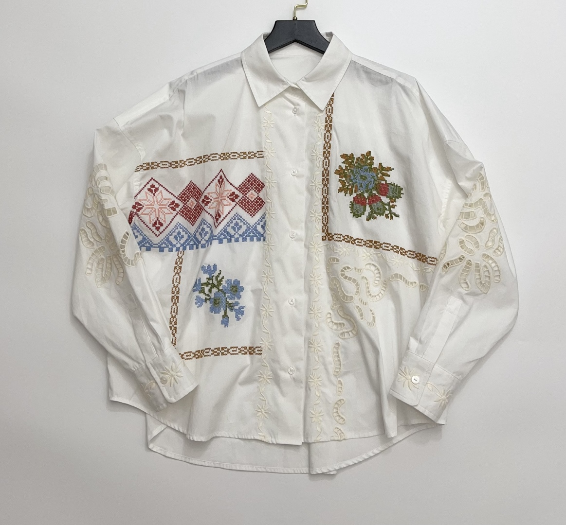 Weekend Max Mara Cotton Print Lapel Shirt