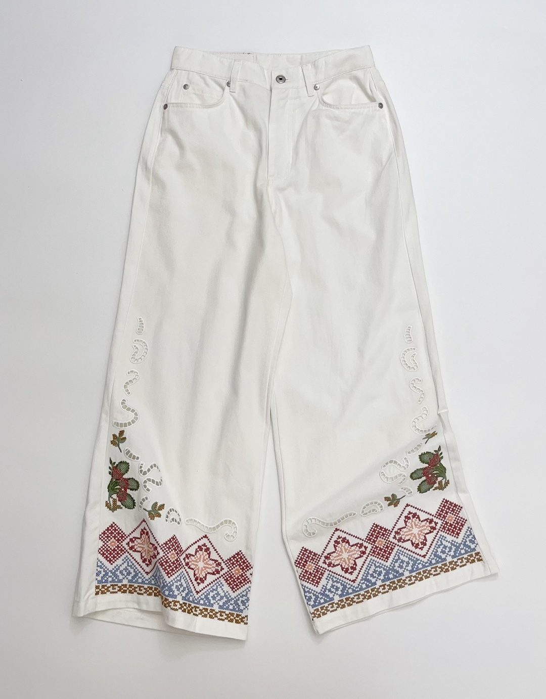 Weekend Max Mara Cotton Relaxed Wide-Leg Pants