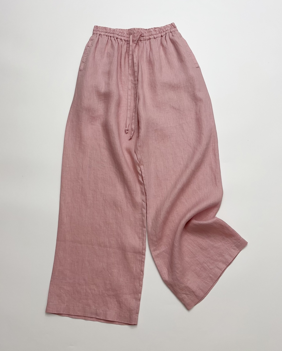 Into Elastic Waist Comfortable Linen Trousers