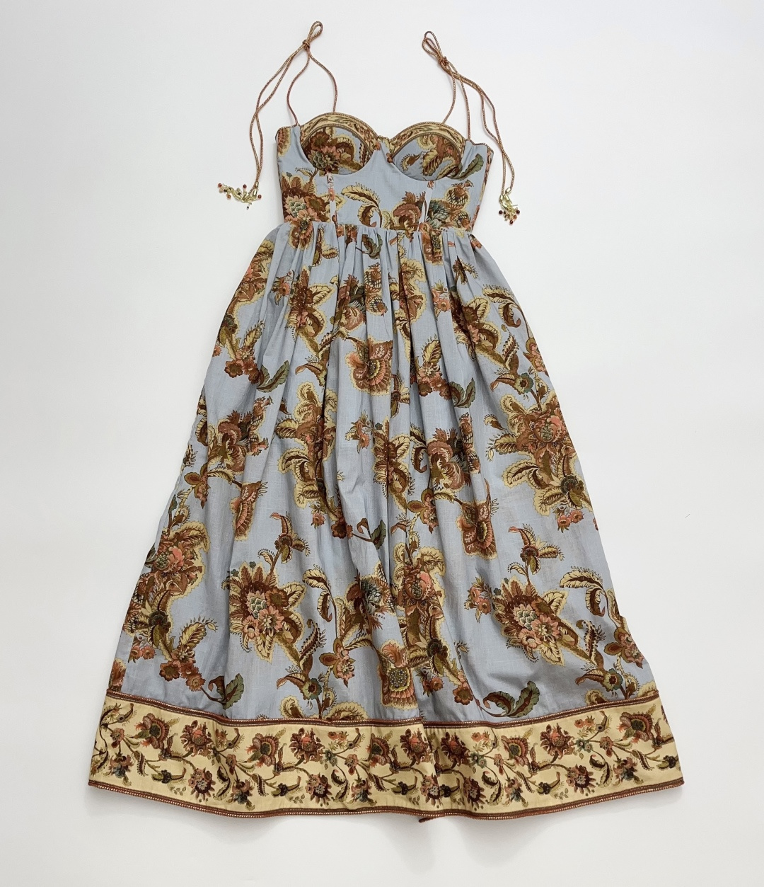 Zimmermann ASTER Cotton Blue Print Fit & Flare Swim Dress