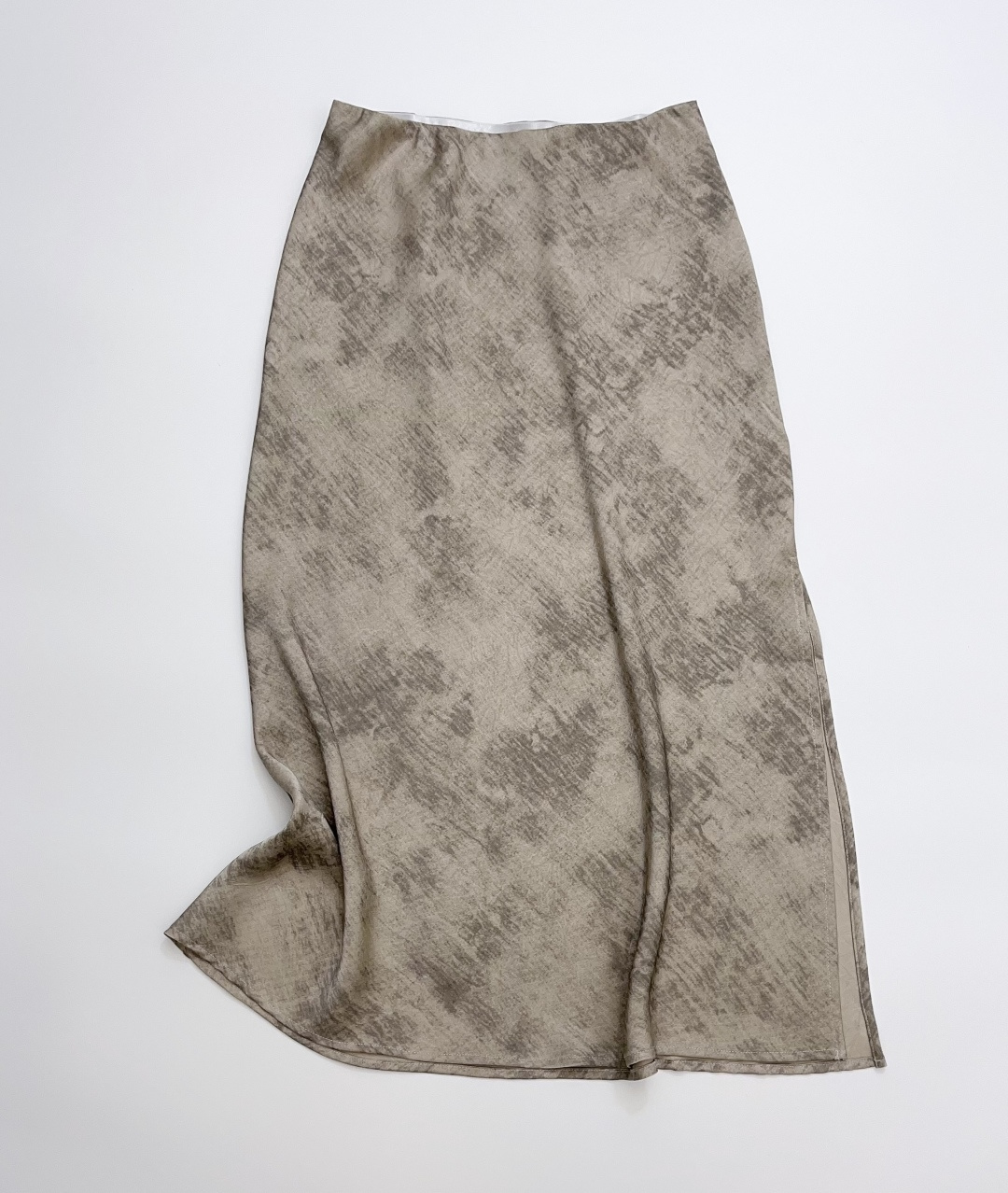 Gradient Dyed Long Midi Skirt