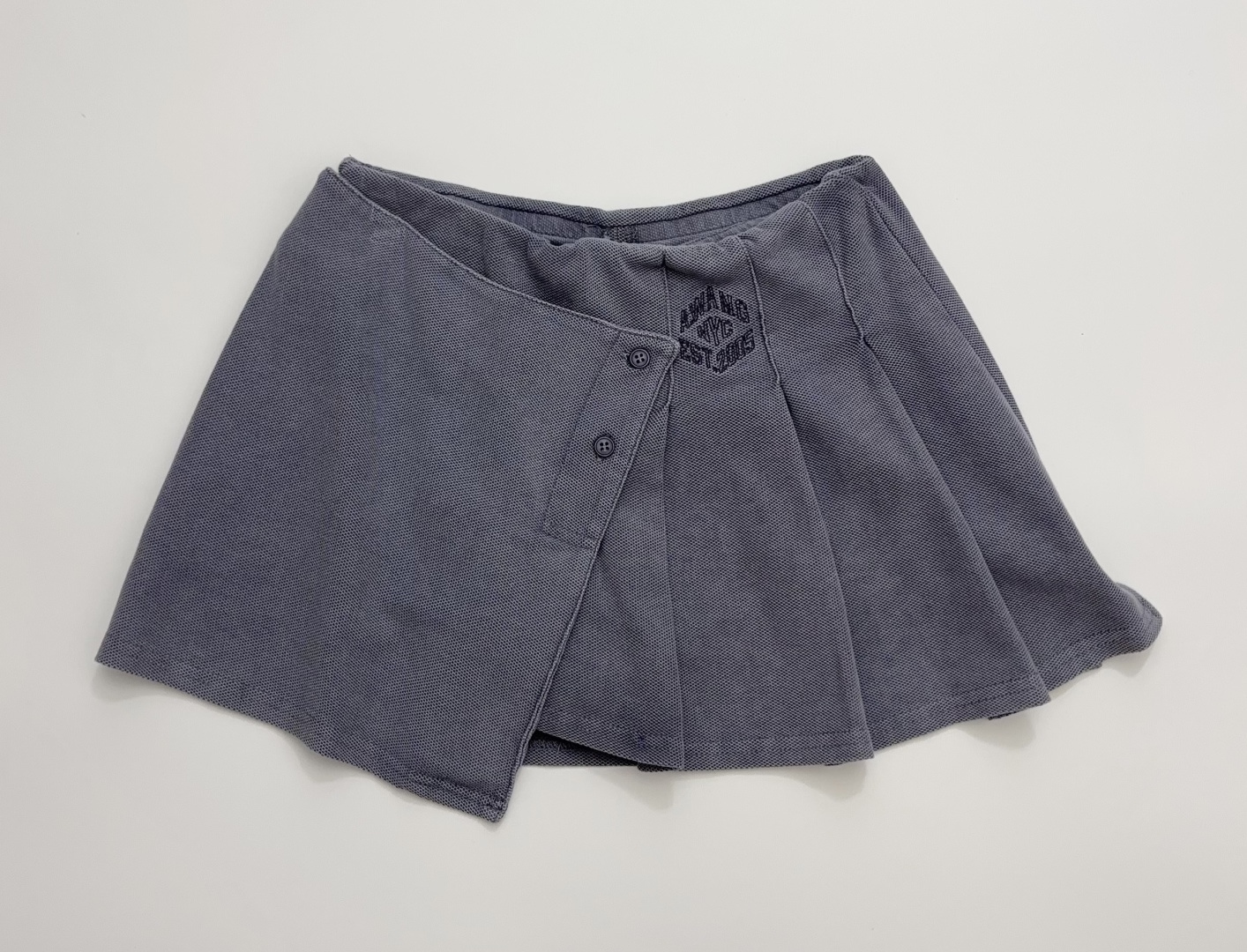 Alexander Wang 2026 Spring/Summer Button Logo Pleated Skort