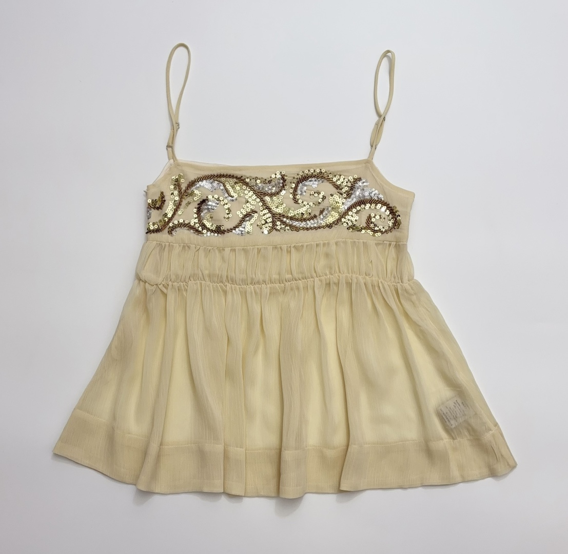 XUZHI 26 Spring/Summer Beaded Chiffon Camisole Top