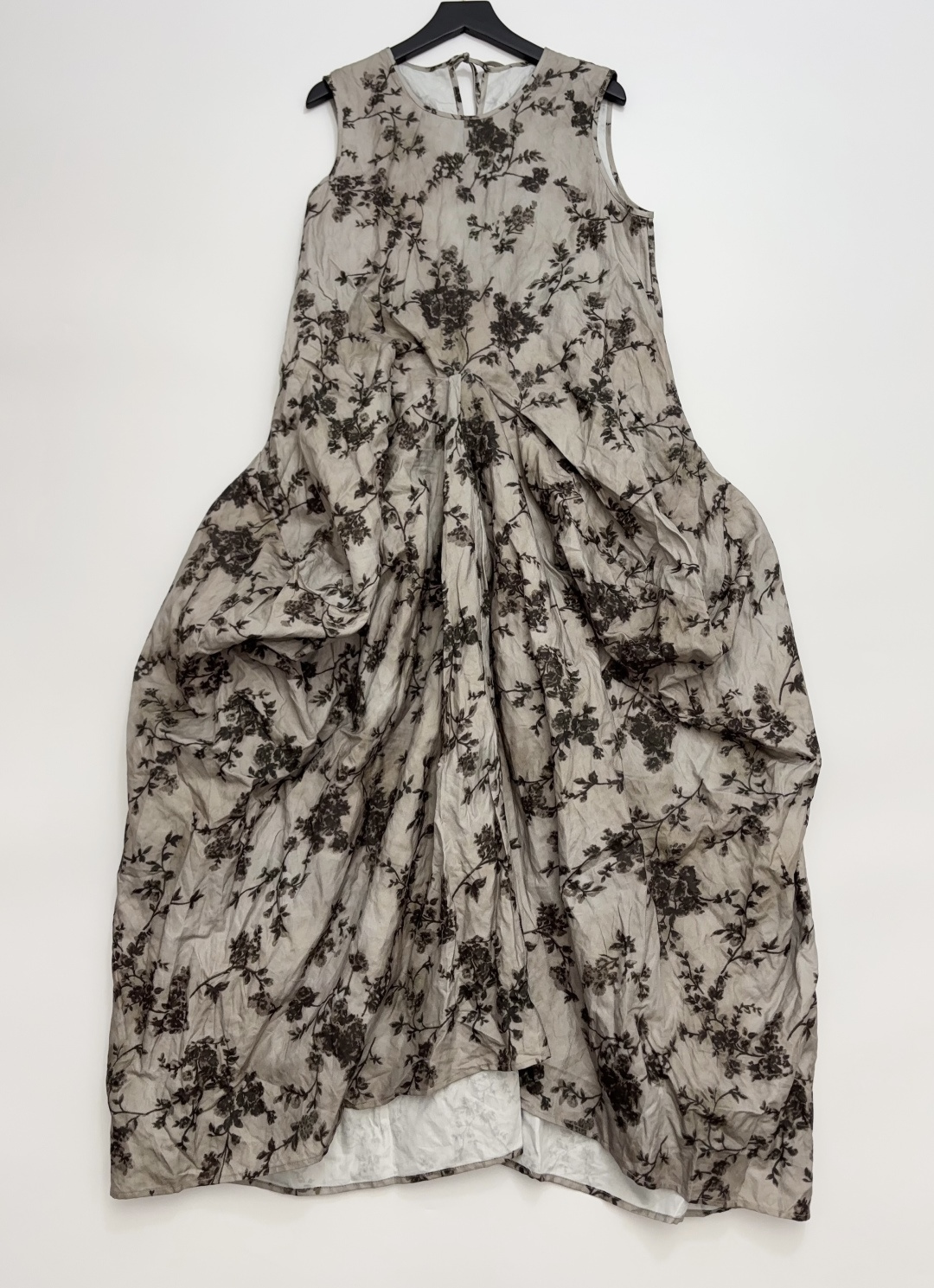 UMA Pleated Scallop Osmanthus Series Slip Dress