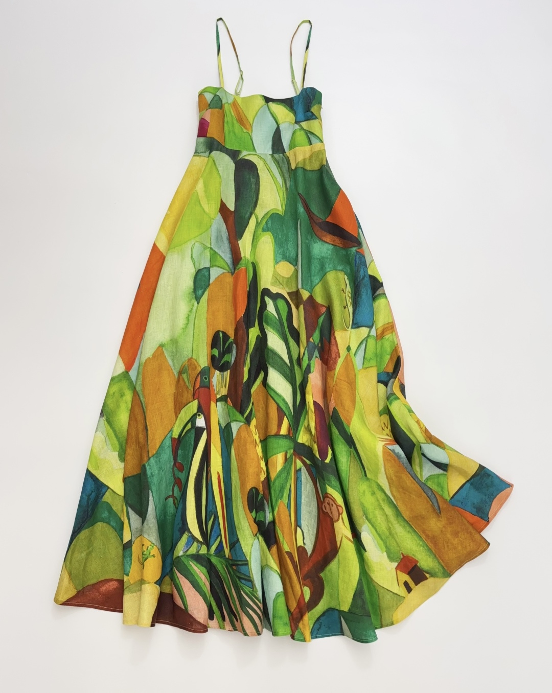 Alémais Elegant Mokshini Strappy Print Dress