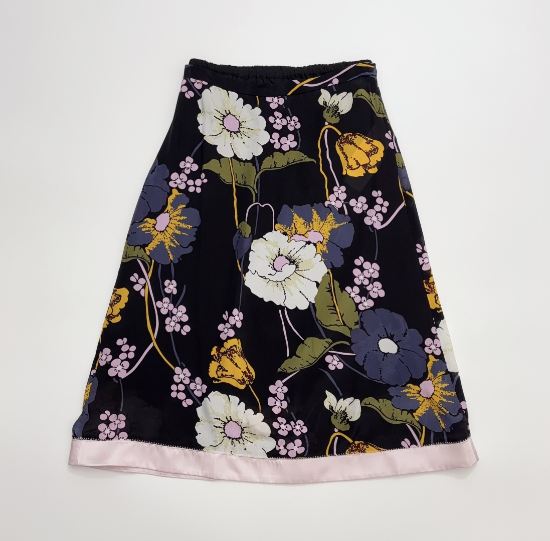 Marni Floral Print Midi Skirt