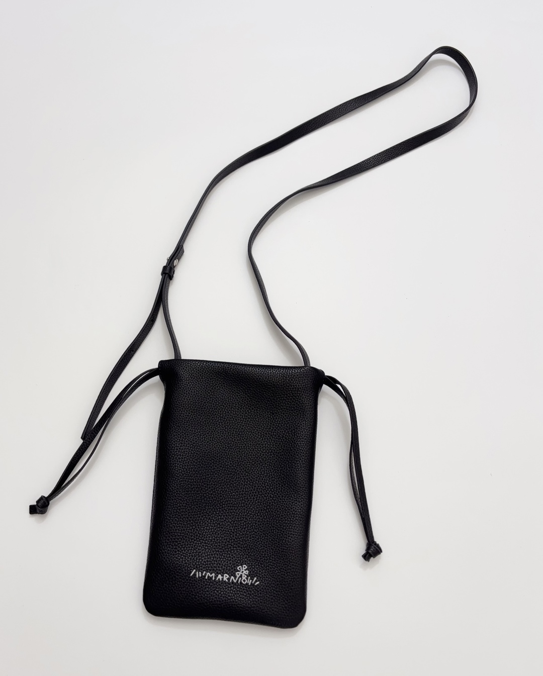 Marni Solid Logo Small Shoulder Crossbody Bag