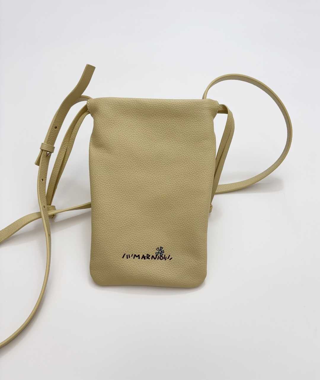 Marni Solid Logo Small Shoulder Crossbody Bag