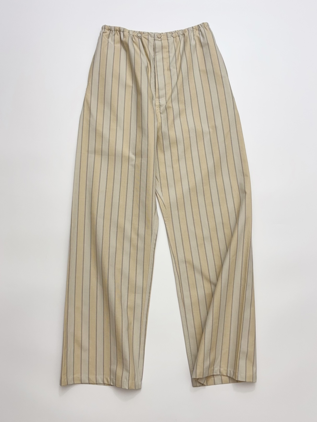 MM6 Maison Margiela High-Waist Striped Straight Wide-Leg Trousers