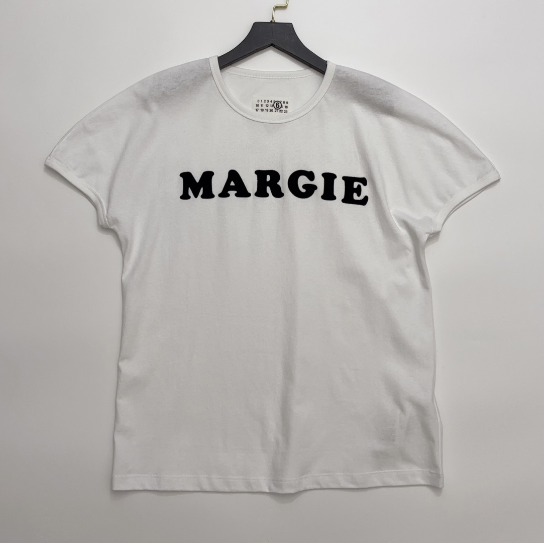 MM6 Maison Margiela Letter Embellished Short-Sleeve T-Shirt