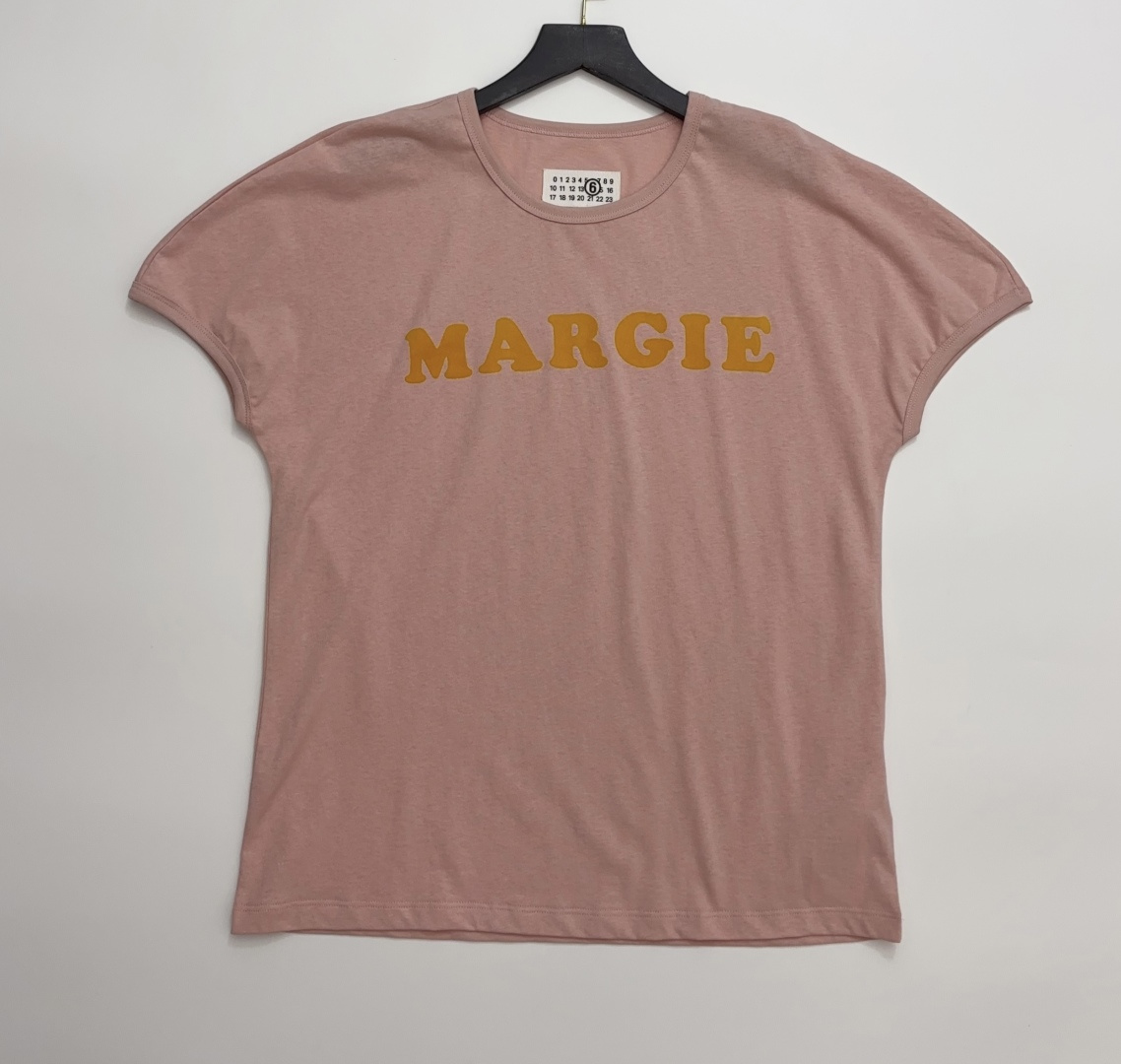 MM6 Maison Margiela Letter Embellished Short Sleeve T-Shirt