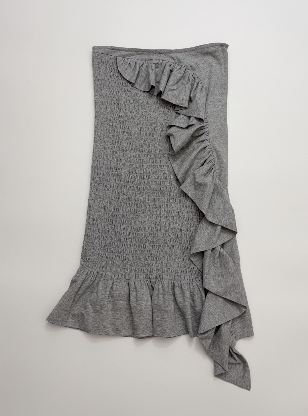 Dries Van Noten Spring/Summer Pure Cotton Ruffle Midi Skirt