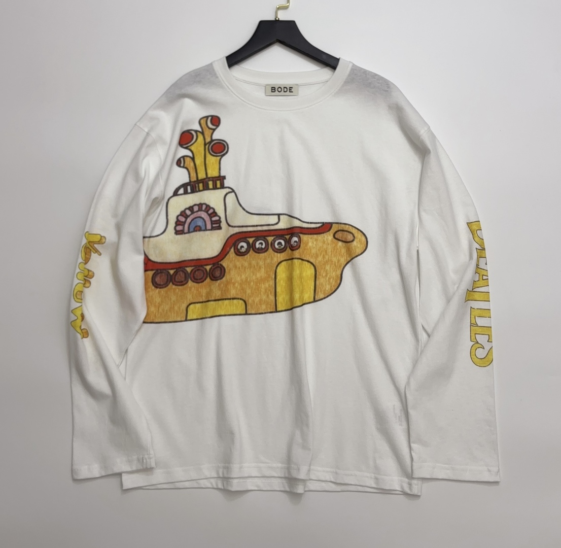 Unique Playful Graffiti Pattern Loose Long-Sleeve T-Shirt