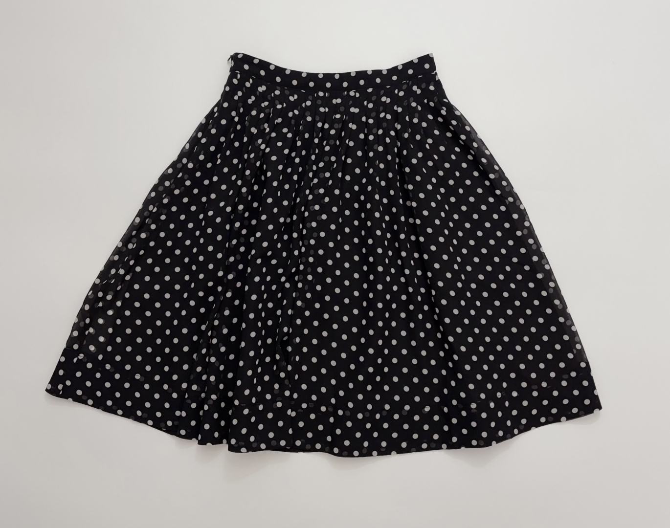 N°21 Vintage Polka Dot A-Line Mesh Skirt