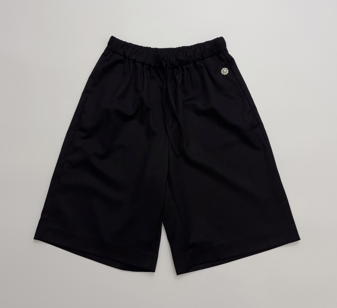 Simone Rocha Elastic Waist Black Casual Pants