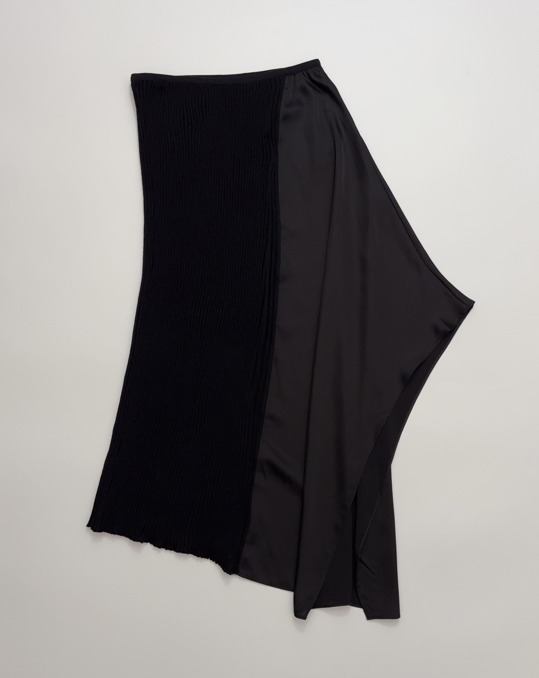 Dries Van Noten Asymmetric Patchwork Design Skirt