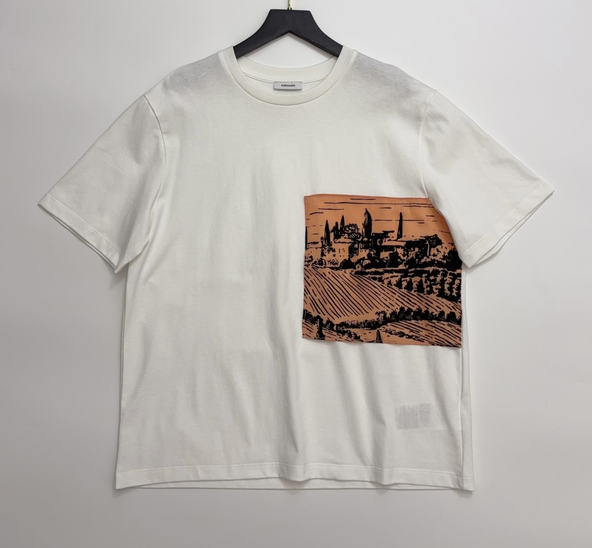 Ferragamo Patch Design Short-Sleeve T-Shirt