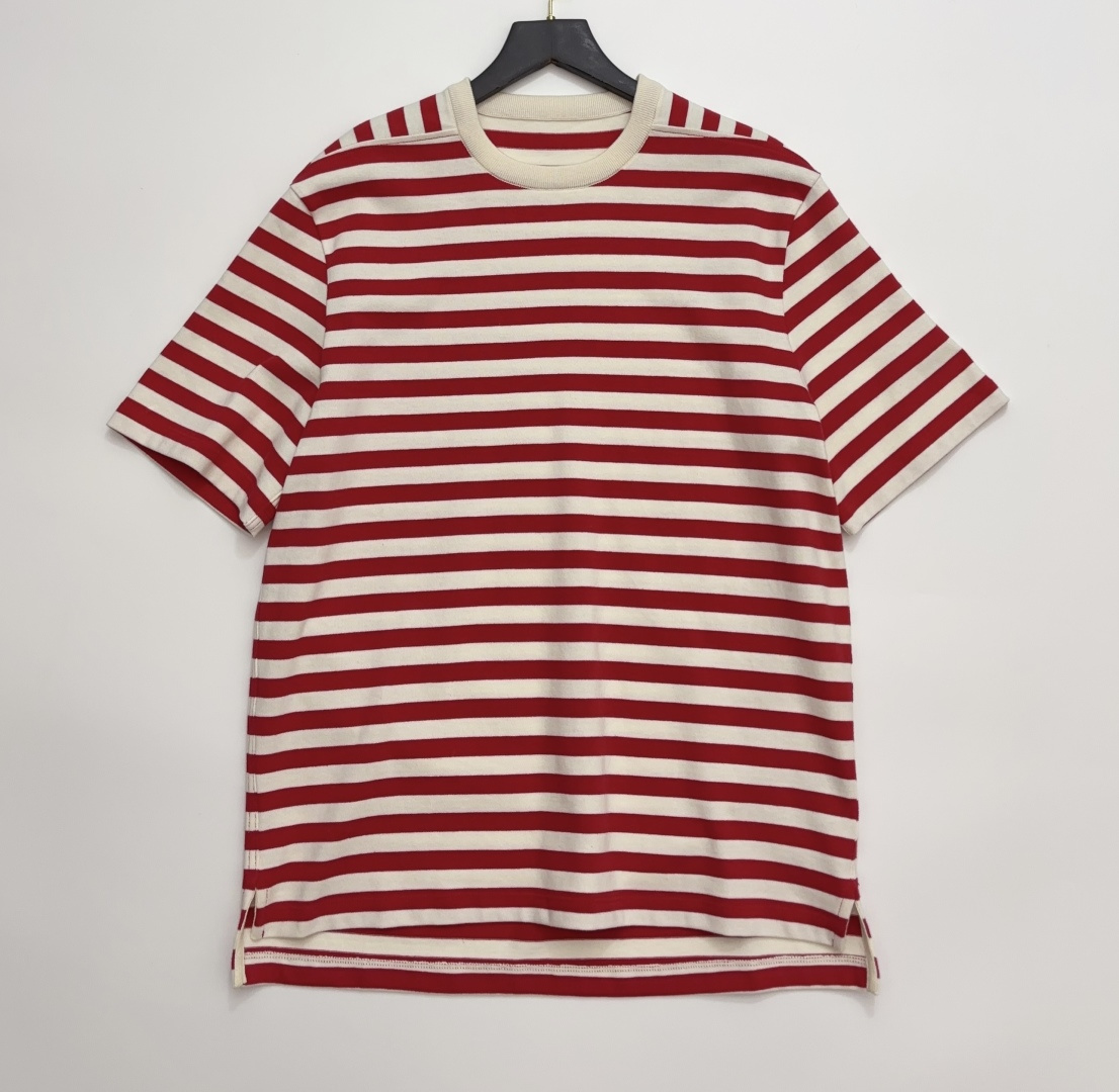 Loro Piana Nautical Stripe Loose Short Sleeve T-Shirt
