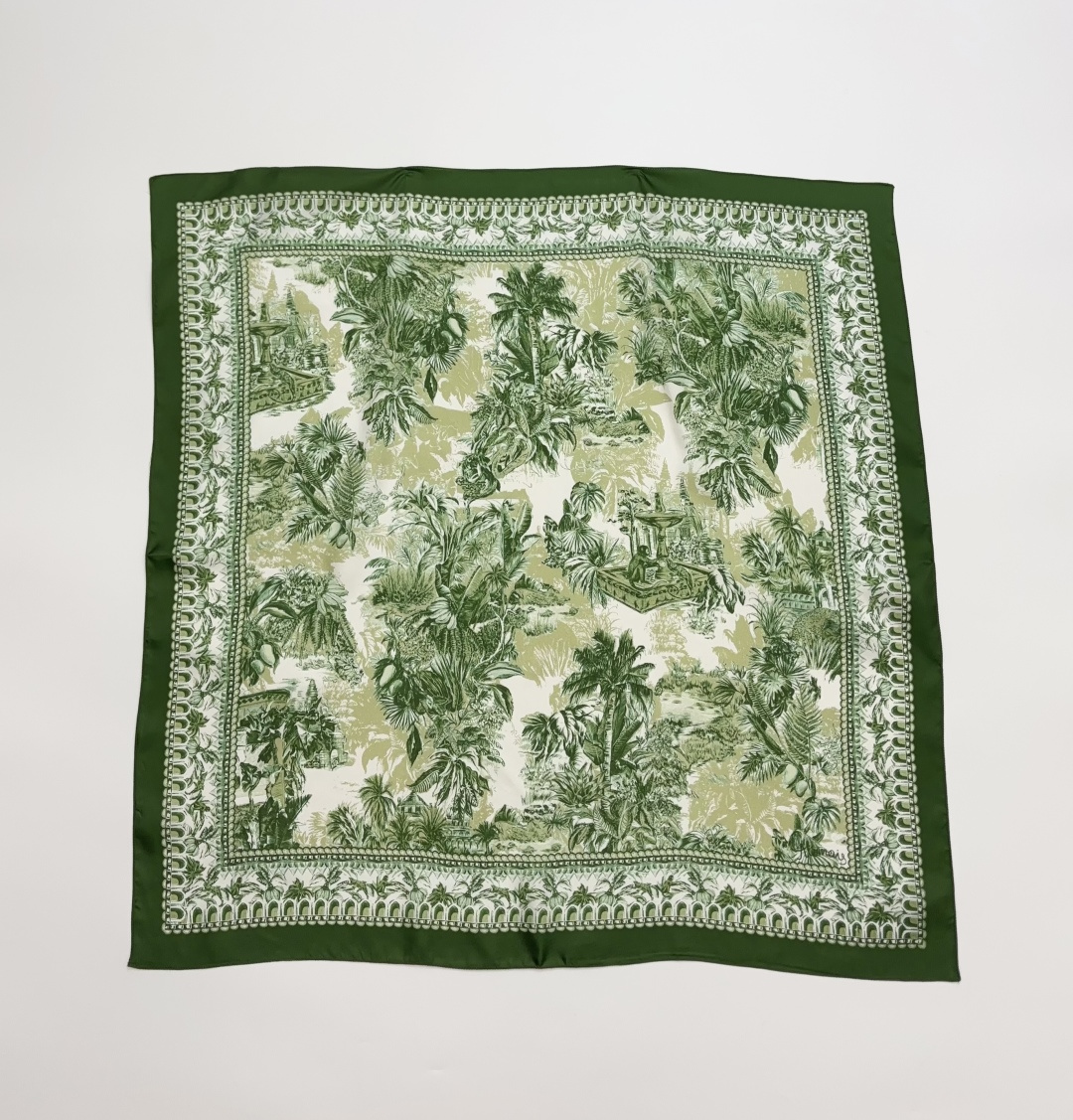 Alémais Oz Print Silk Square Scarf