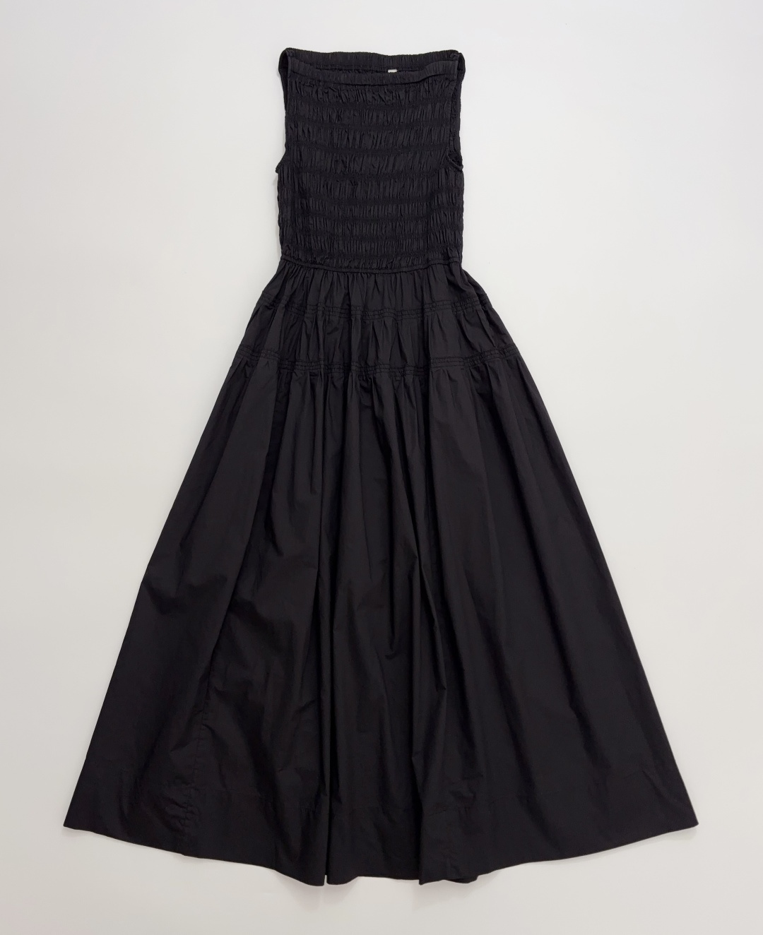Dôen Melie French Vintage Gathered Waist Organic Cotton Sleeveless Dress