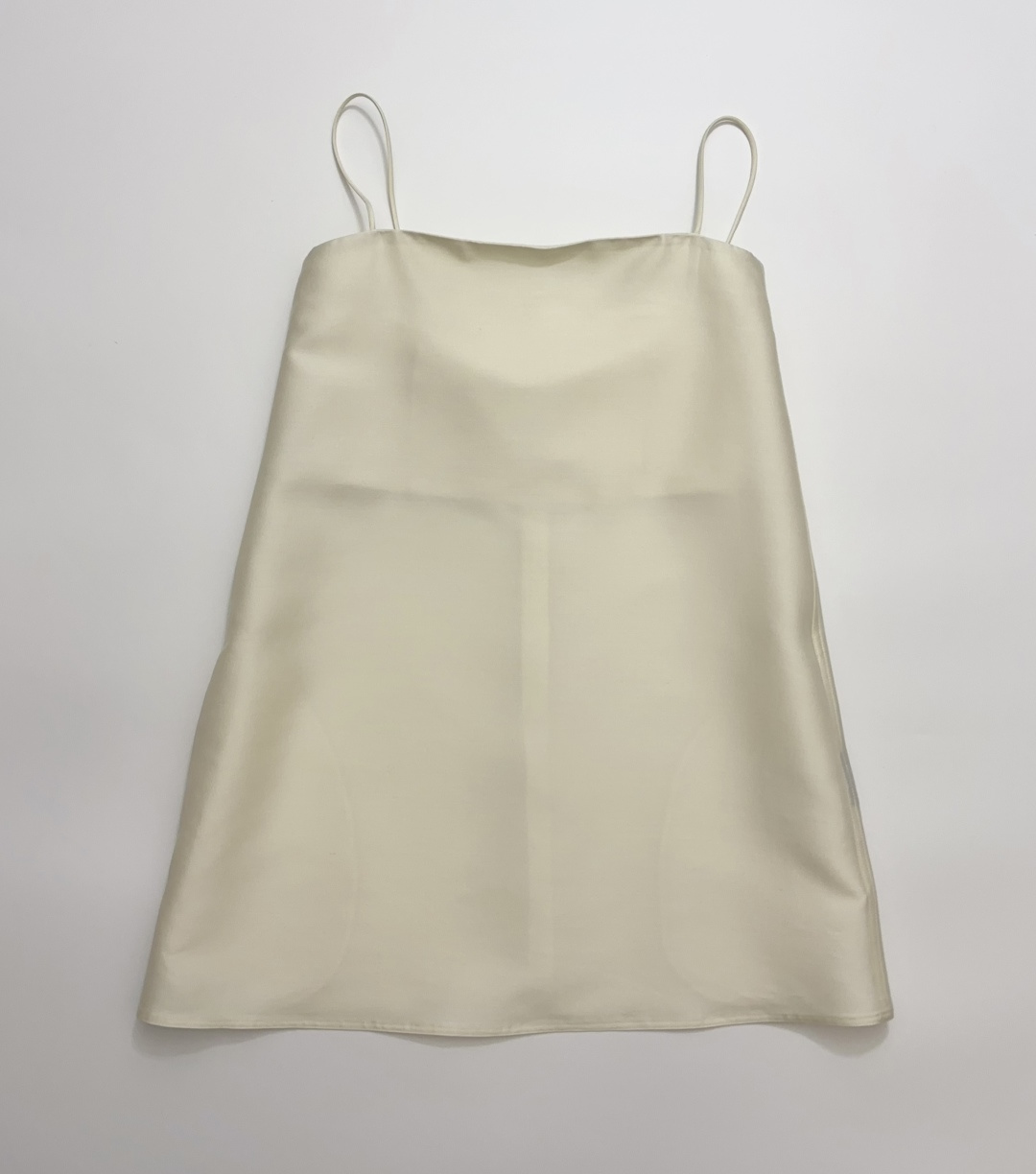 Silk Wool Cami Dress, Soft-Lustre Wool Quiet Luxury A-Line Strapless Top
