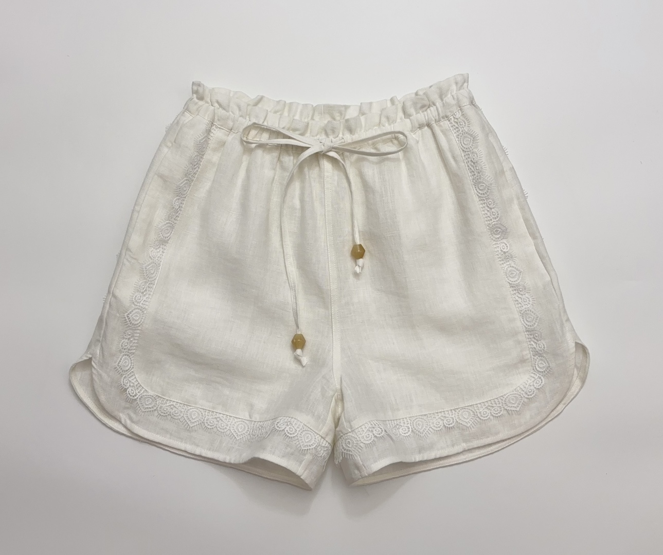 Ecrivain Elastic Waistband Lace Trim Shorts 2026 Spring/Summer New Arrival