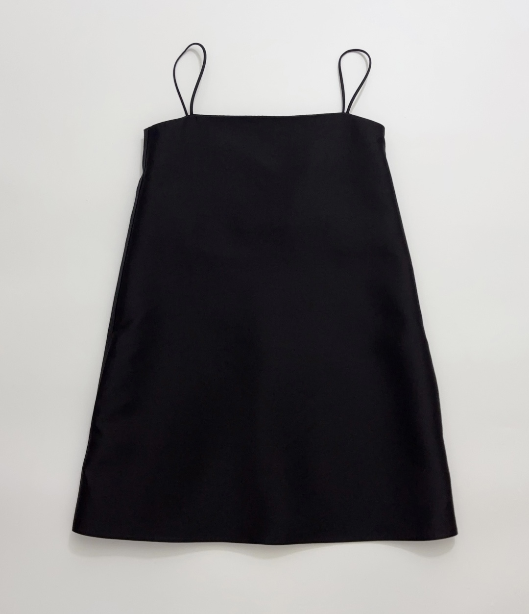 Silk Wool Camisole Dress with Soft Sheen and A-Line Bodice