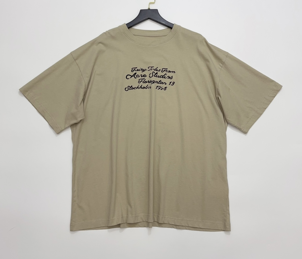 Acne Studios Letter Print Loose Short-Sleeve T-Shirt Top