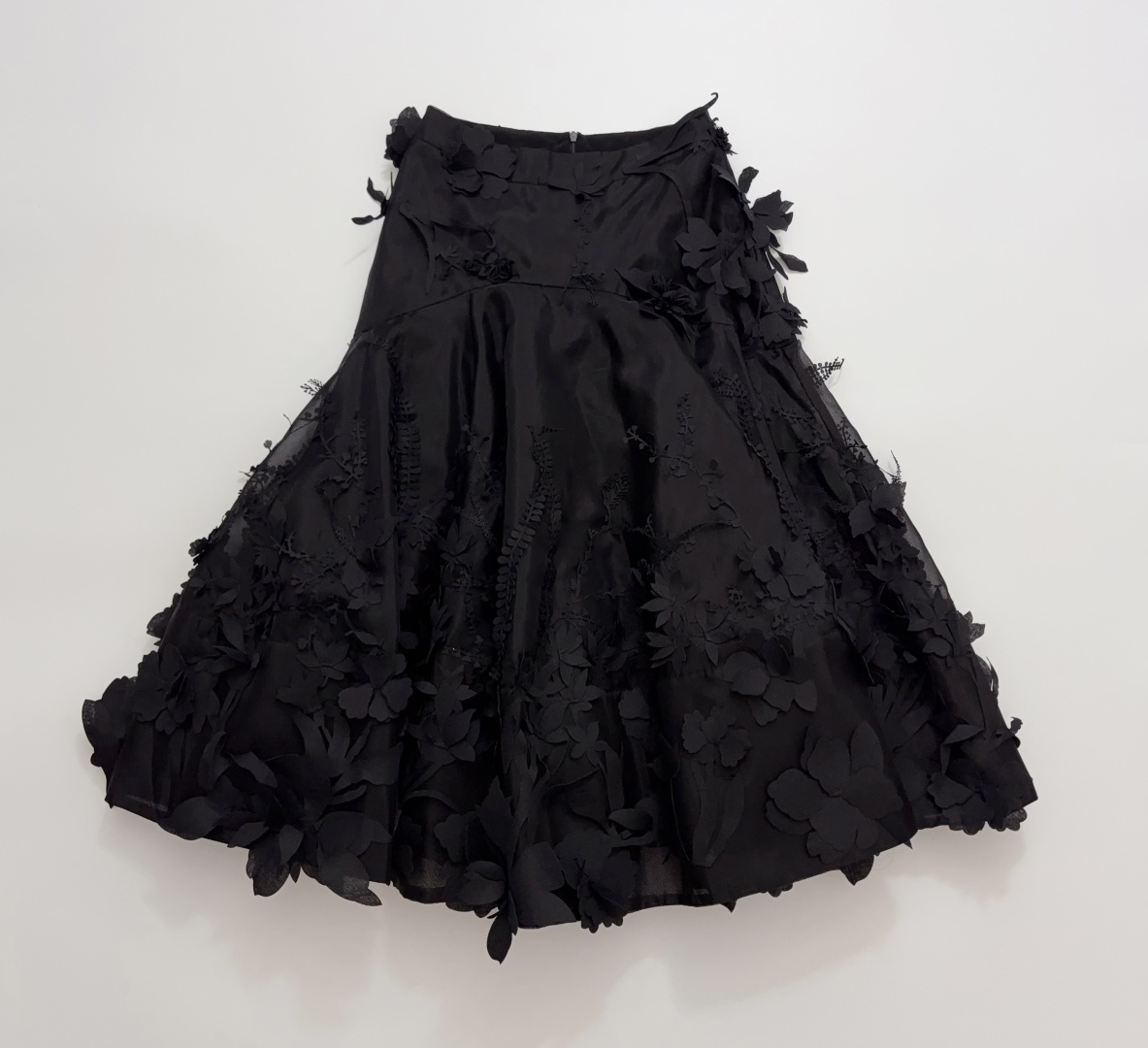 Zimmermann Vintage Hypnotic Floral Sheer Mesh Skirt