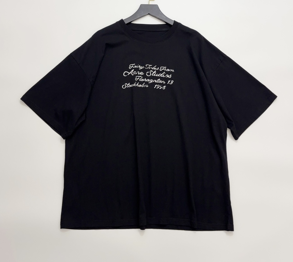 Acne Studios Letter Print Loose Short Sleeve T-Shirt