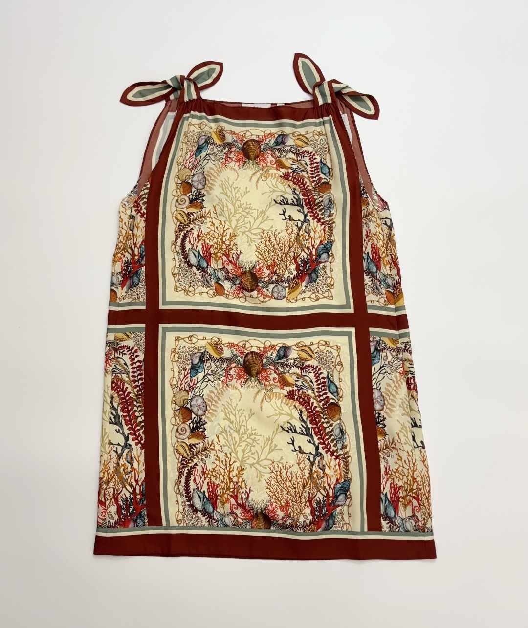 Dôen Vintage Print Strap Dress
