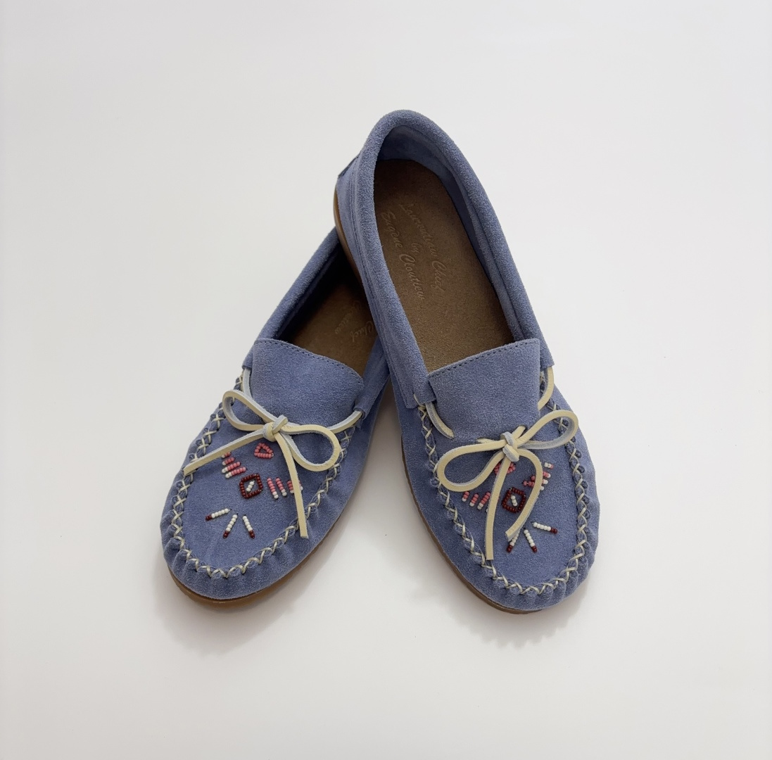 Laurentian Chief x 45R Star Bead Moccasin Casual Flats
