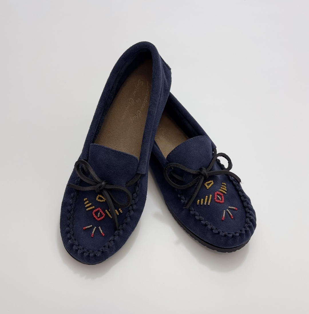 Laurentian Chief x 45R Star Bead Moccasin Casual Flats