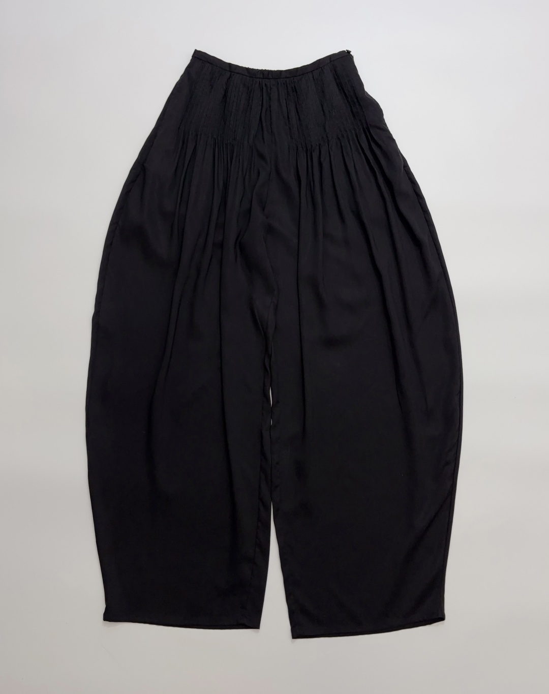 LAMRONS Elastic Waist Pleated Accordion Wide-Leg Casual Pants 26SS