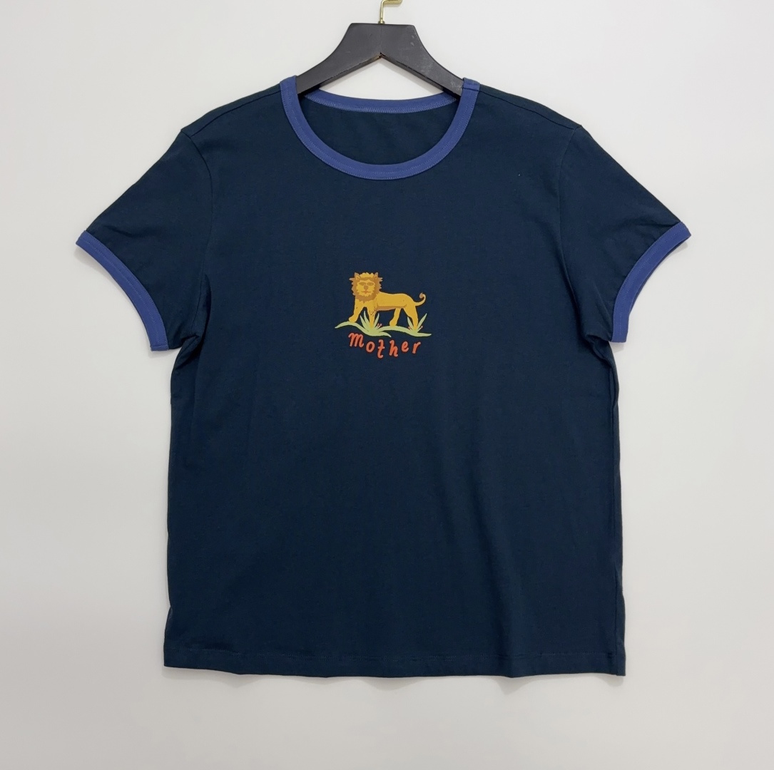 Mother Red Letter Simple Short Sleeve T-Shirt