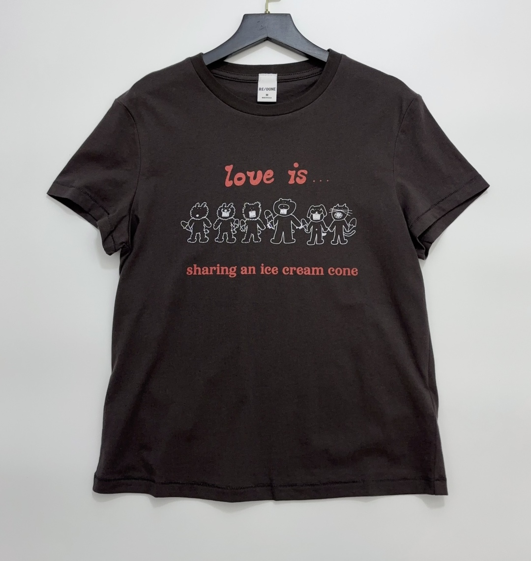 Re/Done 26 Spring/Summer Vintage Cartoon Print Casual T-Shirt