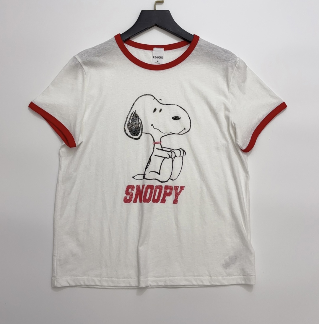 Re/Done SS26 Vintage Cartoon Print Casual T-Shirt