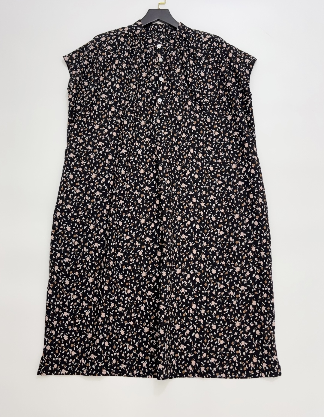 Japanese Style Floral Print Straight Loose Dress