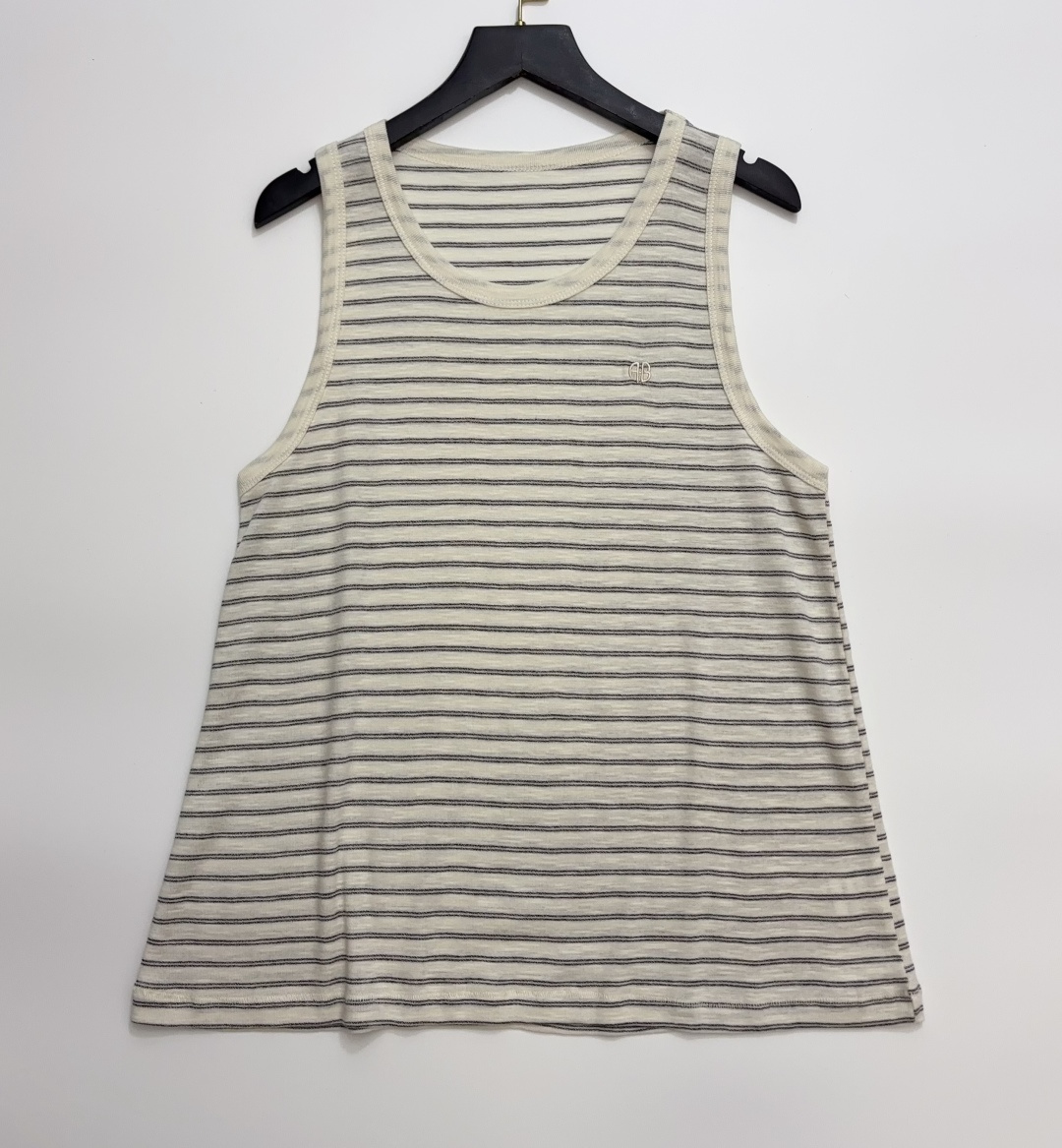 Anine Bing Simple Loose Striped Crewneck Vest