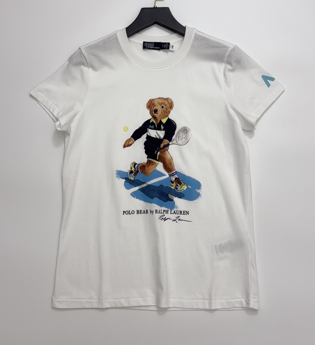 Polo Ralph Lauren Polo Cartoon Bear Pattern Round Neck Short Sleeve T-Shirt