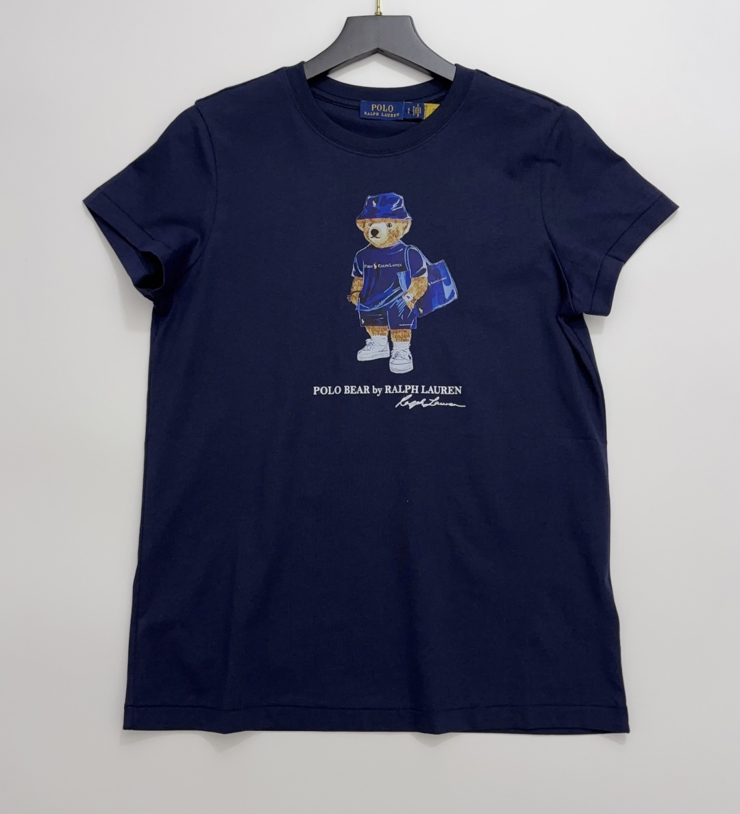 Polo Ralph Lauren Polo Cartoon Bear Pattern Round Neck Short Sleeve T-Shirt