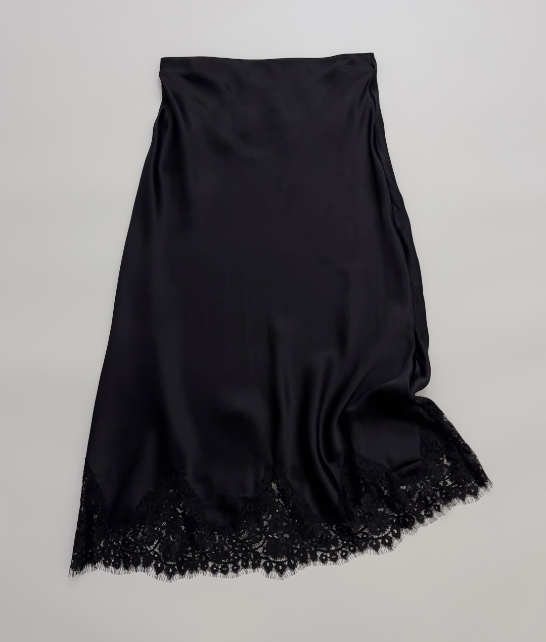 Reformation French Vintage Satin Silk Midi Skirt