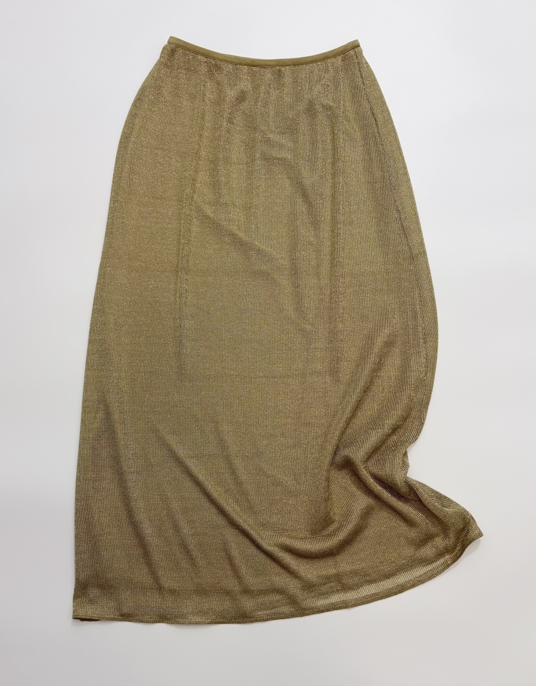 The Attico Attico Lightweight Sheer Cutout Lurex Midi Skirt