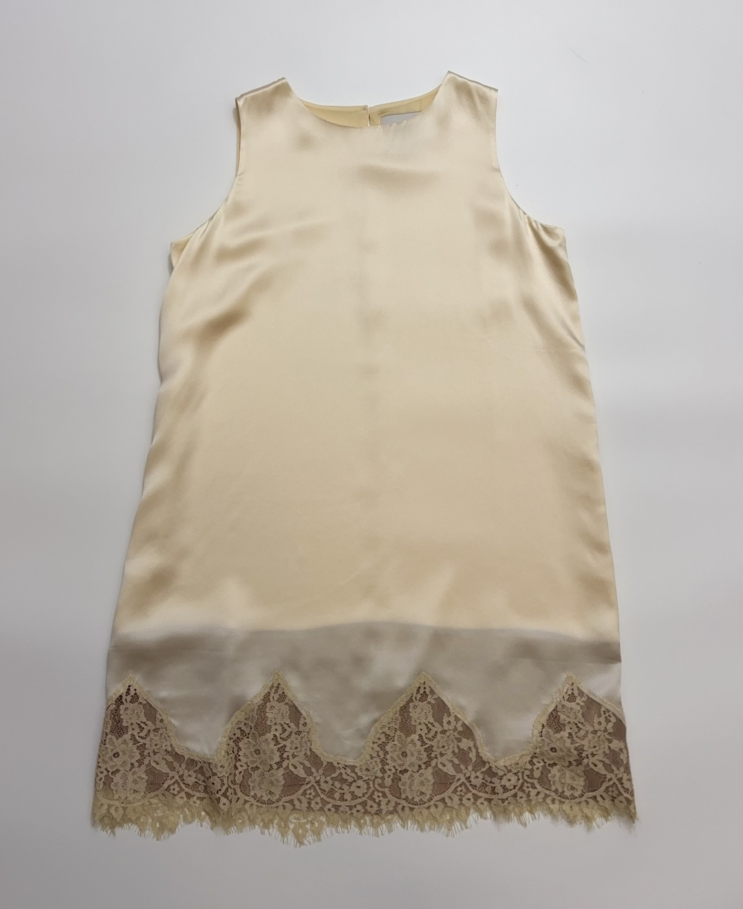 Reformation French Vintage Satin Lace Patchwork Mini Dress