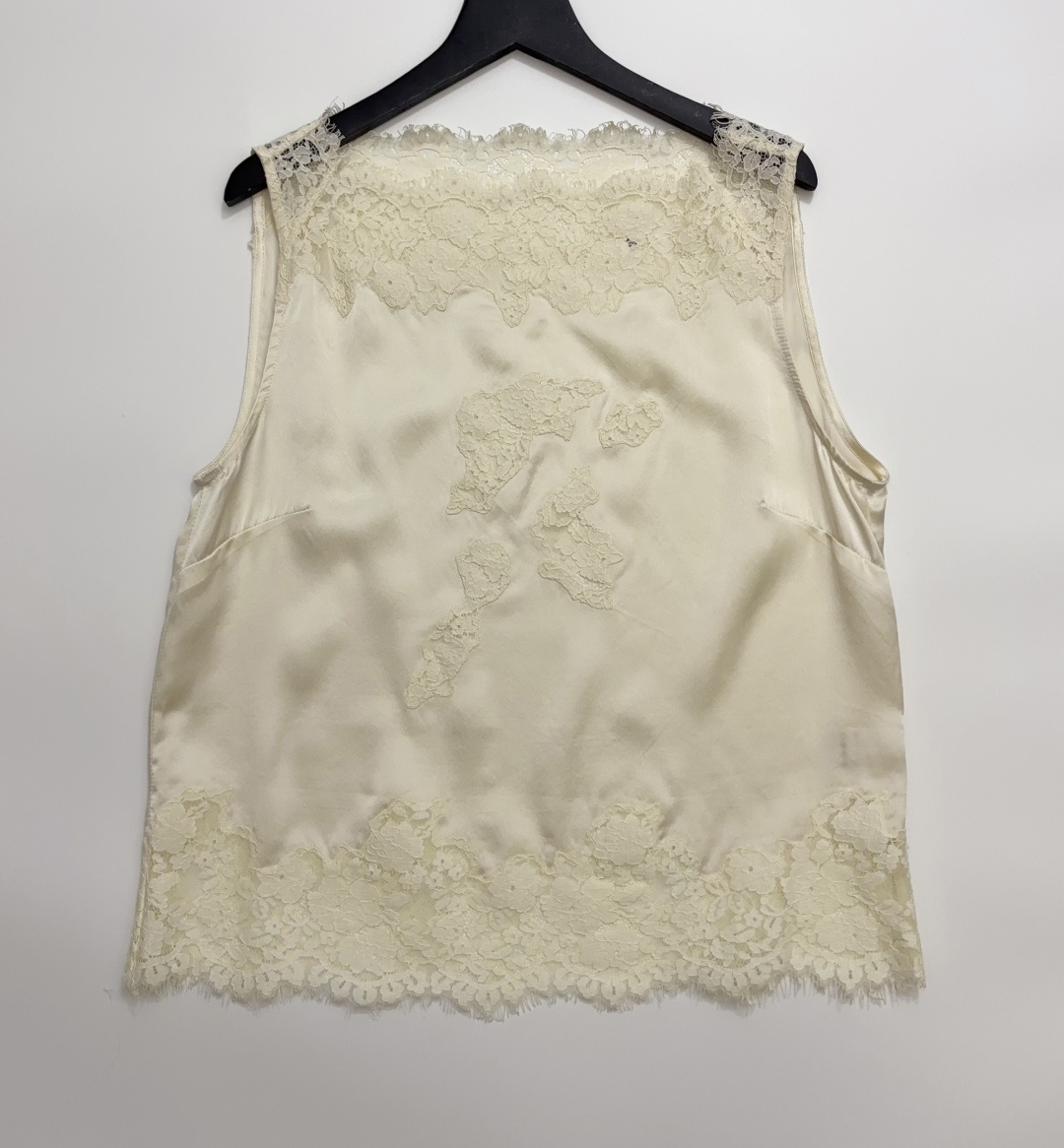 Dôen Viviane Lace-Paneled Silk Satin Camisole