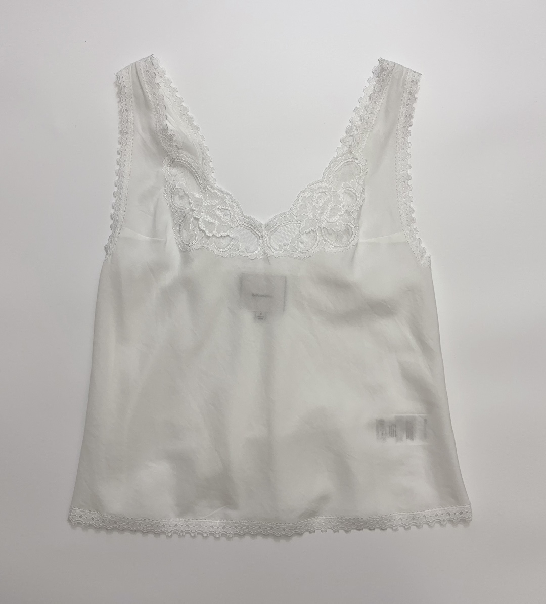 Reformation Lace Paneled Vest Top